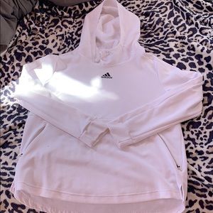 White Adidas Hoodie